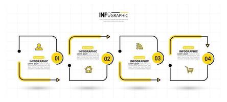 modèle d'affaires de conception infographique vecteur