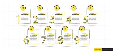 modèle de conception infographie chronologie vecteur