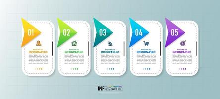 modèle d'infographie de processus vecteur