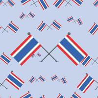 illustration vectorielle de drapeaux de modèle de thaïlande vecteur