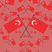 vecteur, illustration, de, modèle, turquie, drapeaux vecteur