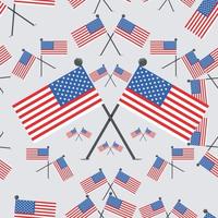 Vector illustration de drapeaux des États-Unis modèle