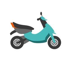 icône de moto verte vecteur
