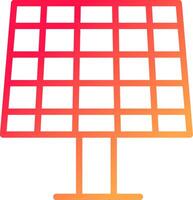 conception d'icône créative de panneau solaire vecteur