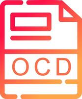 ocd Créatif icône conception vecteur