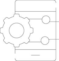 projet la gestion app Créatif icône conception vecteur