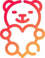 conception d'icône créative d'ours vecteur
