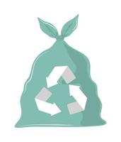 réutiliser le sac recycler vecteur