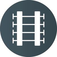 conception d'icônes créatives de voies ferrées vecteur
