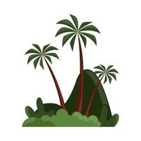 paysage tropical nature vecteur