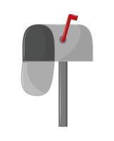 icône postale de boîte aux lettres vecteur