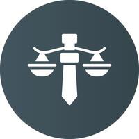 conception d'icône créative justice vecteur