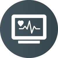 conception d'icône créative moniteur ecg vecteur