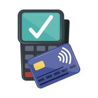 solution de paiement sans contact vecteur