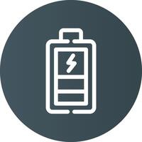 conception d'icône créative de batterie de charge vecteur