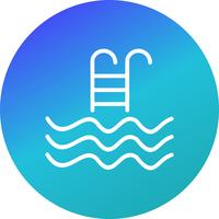 Illustration vectorielle de piscine icône vecteur