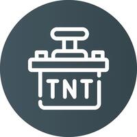 conception d'icône créative tnt vecteur