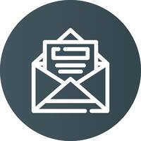 ouvert email Créatif icône conception vecteur