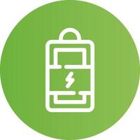 conception d'icône créative de batterie de charge vecteur