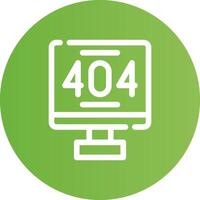 Erreur 404 Créatif icône conception vecteur
