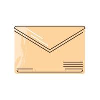 enveloppe de lettre de courrier vecteur