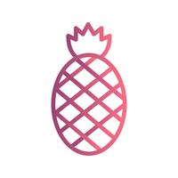 Icône d&#39;ananas de vecteur