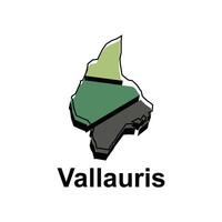 carte de Vallauris conception illustration, vecteur symbole, signe, contour, monde carte international vecteur modèle sur blanc Contexte