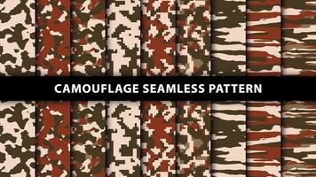 modèle sans couture de camouflage militaire et militaire vecteur