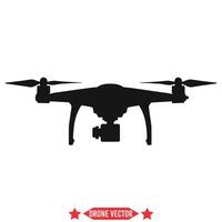 ai généré aéroporté aventures inspirant drone silhouette collection pour visuel projets vecteur