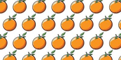 vecteur Orange fruit avec sans couture modèle Contexte