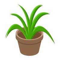 concepts de plantes en pot vecteur