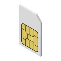 concepts de carte sim vecteur