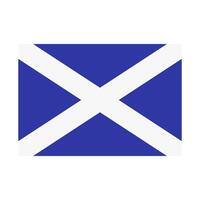 Écosse drapeau illustré sur une blanc Contexte vecteur