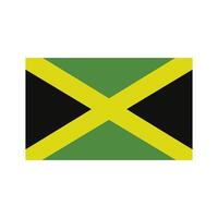 Jamaïque drapeau sur blanc Contexte vecteur