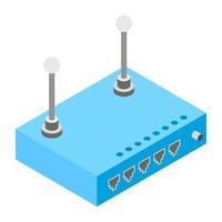 concepts de routeur wifi vecteur