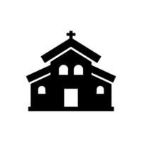 église illustrée sur fond blanc vecteur