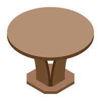 concepts de table à la mode vecteur