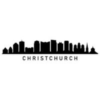 illustré christchurch horizon vecteur