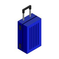 icône de valise de voyage sur fond vecteur