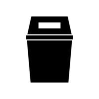 poubelle poubelle illustré sur blanc Contexte vecteur