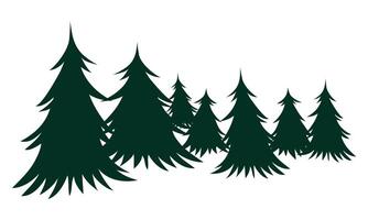 forêt minimaliste et Facile silhouette vecteur illustration