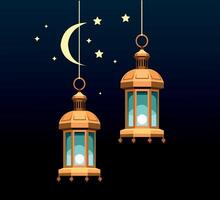 lanterne pour Ramadan clipart vecteur illustration