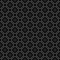 motif abstrait sans couture noir et blanc. arrière-plan et toile de fond. conception ornementale en niveaux de gris. vecteur