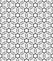 motif abstrait sans couture noir et blanc. arrière-plan et toile de fond. conception ornementale en niveaux de gris. vecteur