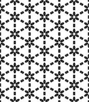 motif abstrait sans couture noir et blanc. arrière-plan et toile de fond. conception ornementale en niveaux de gris. vecteur