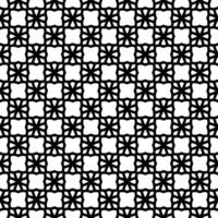 motif abstrait sans couture noir et blanc. arrière-plan et toile de fond. conception ornementale en niveaux de gris. vecteur