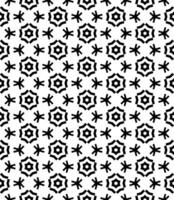 motif abstrait sans couture noir et blanc. arrière-plan et toile de fond. conception ornementale en niveaux de gris. vecteur