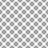 motif abstrait sans couture noir et blanc. arrière-plan et toile de fond. conception ornementale en niveaux de gris. vecteur