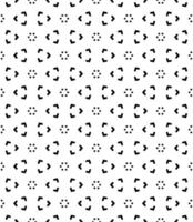 motif abstrait sans couture noir et blanc. arrière-plan et toile de fond. conception ornementale en niveaux de gris. vecteur