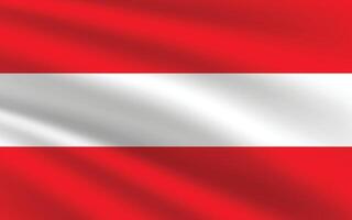 L'Autriche drapeau vecteur illustration. L'Autriche nationale drapeau. agitant L'Autriche drapeau.